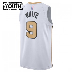 NBA Børn Trøje Boston Celtics Derrick White 2025-26 Nike City Edition Hvid Swingman